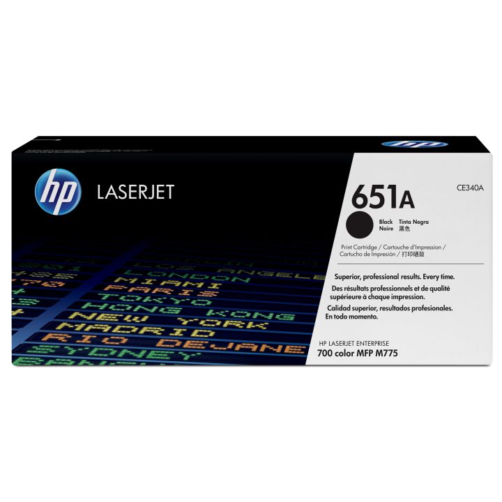 HP Original LaserJet 651A Black Toner Cartridge