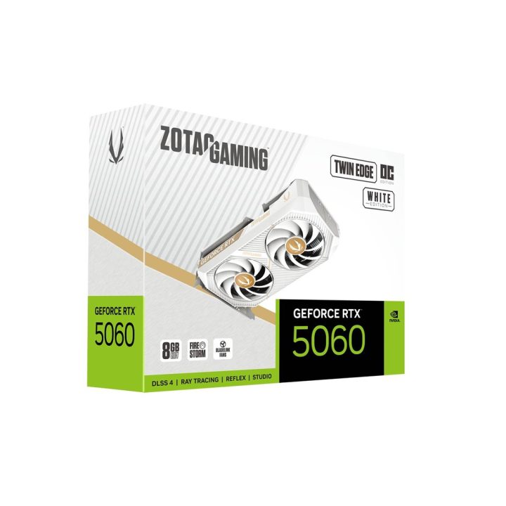 Placa gráfica ZOTAC Gaming RTX 5060 Twin Edge OC 8GB branca…