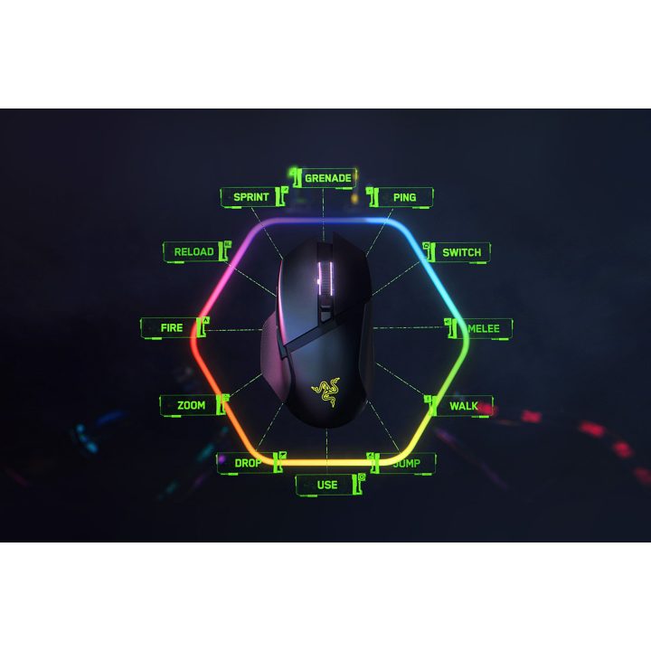 Razer Basilisk V3 Pro Right-Handed RF Wireless + Bluetooth + USB…