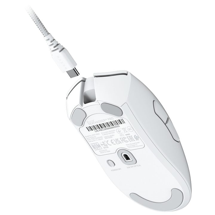 Rato Razer DeathAdder V3 Pro branco (RZ01-04630200-R3G1)