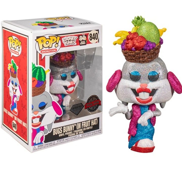 Funko Pop! Looney Tunes Bugs Bunny with Fruit Hat Glitter Diamond…