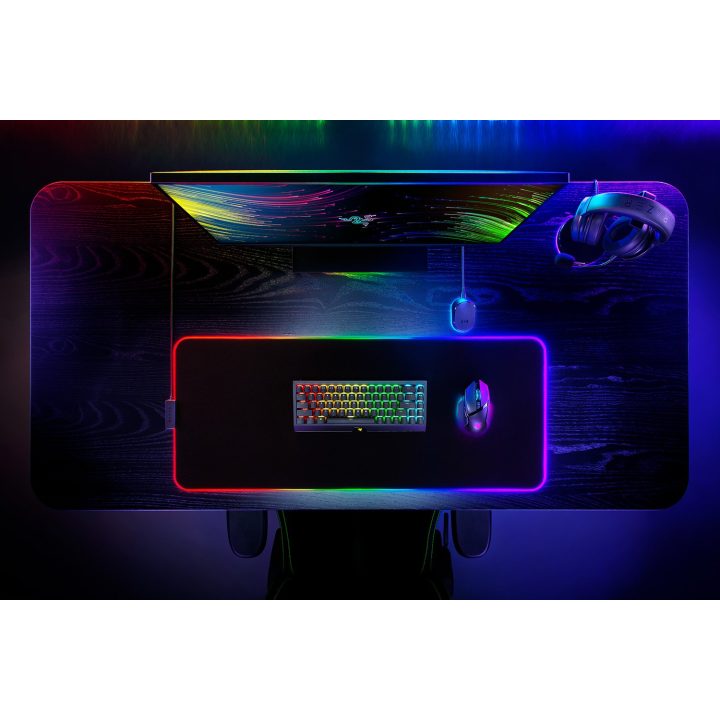 Razer Strider Chroma Tapete de rato para jogos Preto…
