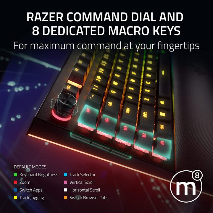 Razer BlackWidow V4 Pro Green Switch Keyboard (US)…