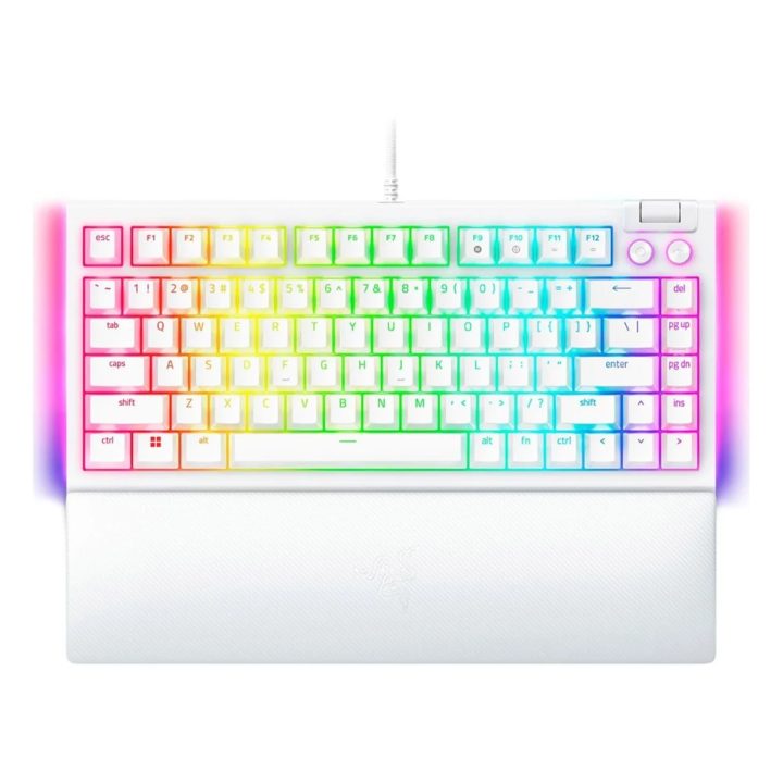 Teclado Razer BlackWidow V4 75% branco (EUA) (RZ03-05001700-R3M1)