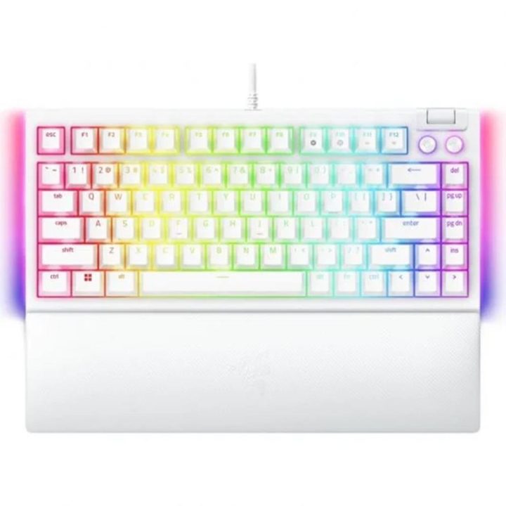 Teclado Razer BlackWidow V4 75% branco (EUA) (RZ03-05001700-R3M1)