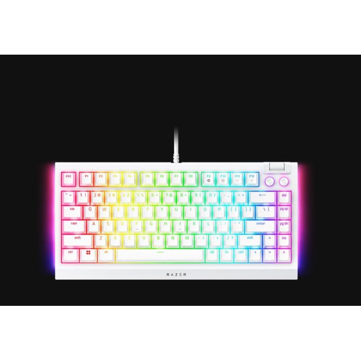 Razer BlackWidow V4 75% White Keyboard (US) (RZ03-05001700-R3M1)