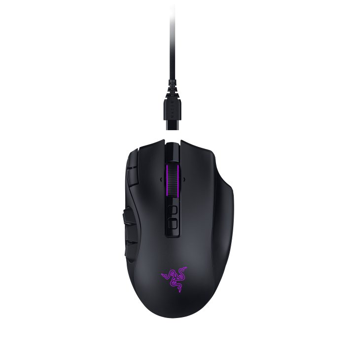 Razer Naga V3 Pro ratón Juego Mano derecha RF Wireless + Bluetooth +…