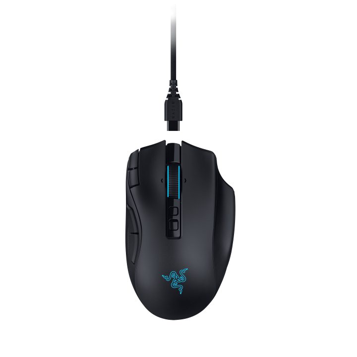 Razer Naga V3 Pro ratón Juego Mano derecha RF Wireless + Bluetooth +…