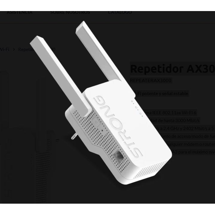 Strong repeater AX3000 Wi-Fi 6 (802.11ax) 2402 Mbit/s