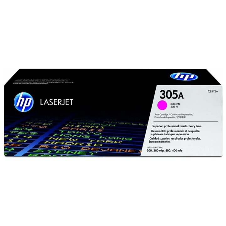 Cartucho de toner original HP LaserJet 305A magenta
