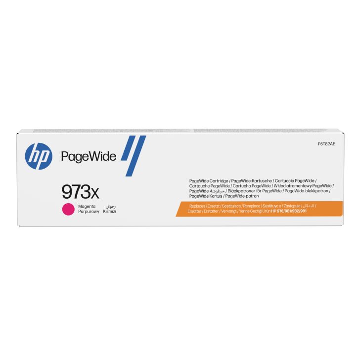 HP Cartucho magenta original PageWide 973X de alto rendimiento
