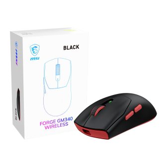 MSI Forge Gm340 Wireless Black ratón Juego Ambidextro RF Wireless +…