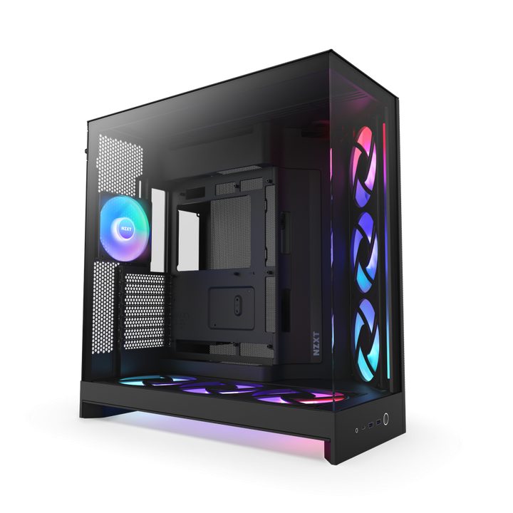 NZXT h9 flow RGB+ (2025) Dual-Chamber Mid-Tower Case with RGB Fans &…