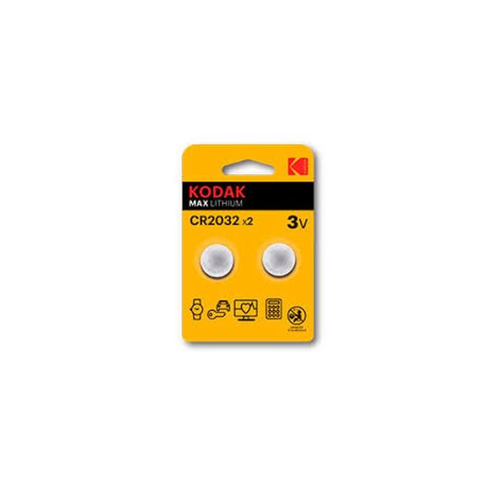 Blister pilhas Kodak botão-lítio ultra cr 2032 blister 2 pilhas