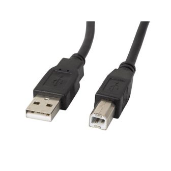 Lanberg Printer Cable USB A to USB B Male-Male Ferrite Black 0.5 m…
