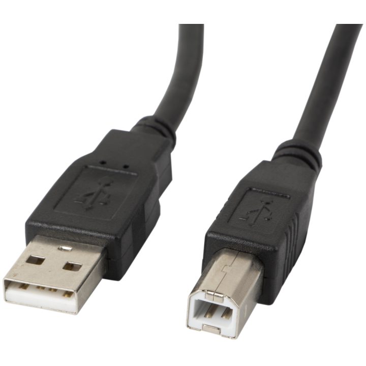 Cabo de impressora Lanberg USB A-USB B macho-macho preto 0,5 m…