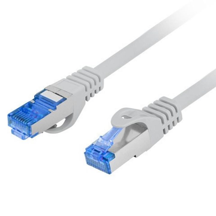 Lanberg Cat.6a S/FTP LSZH CCA Patch Cable 0.25m Gray Fluke Passed…