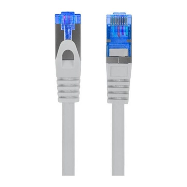 Lanberg Cat.6a S/FTP LSZH CCA Patch Cable 0.25m Gray Fluke Passed…