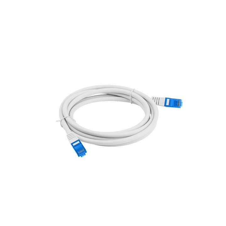 Lanberg Cat.6a S/FTP LSZH CCA Patch Cable 0.25m Gray Fluke Passed…