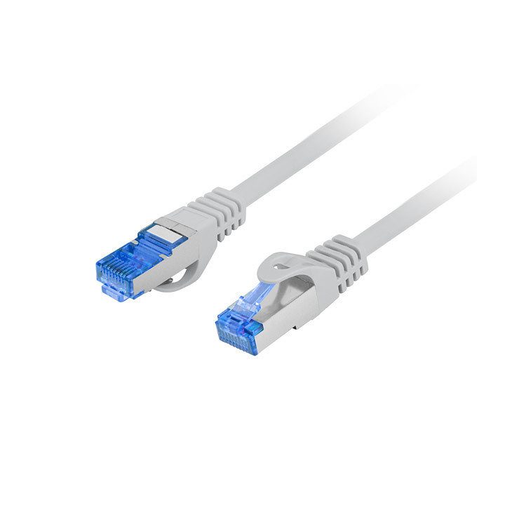 Lanberg Cat.6a S/FTP LSZH CCA Patch Cable 0.25m Gray Fluke Passed…