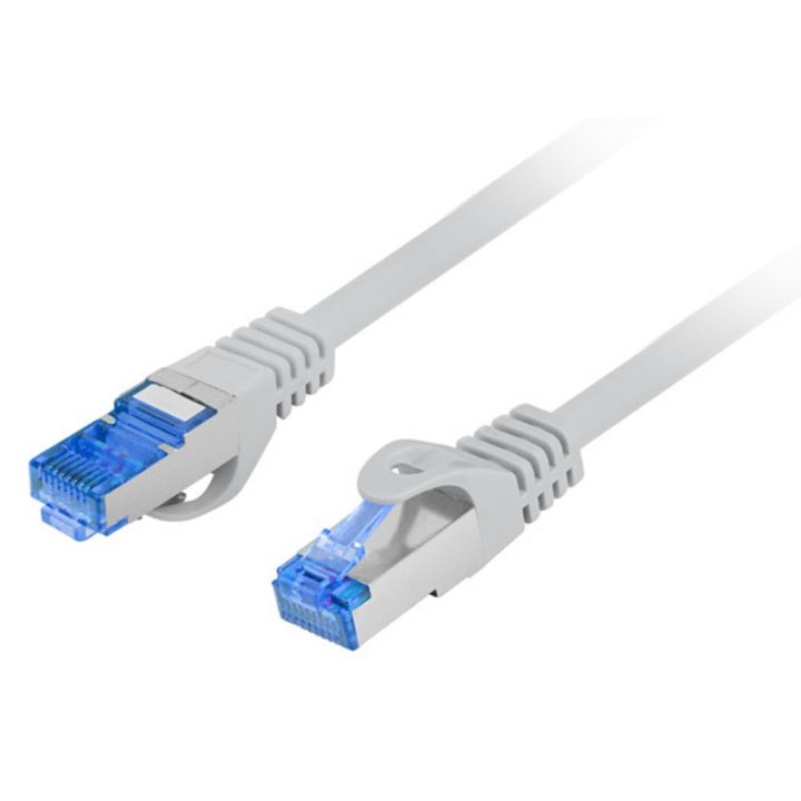 Lanberg Cat.6a S/FTP LSZH CCA Patch Cable 0.25m Gray Fluke Passed…