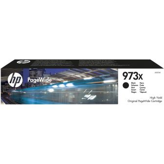 HP Cartucho preto original PageWide 973X de alto rendimento
