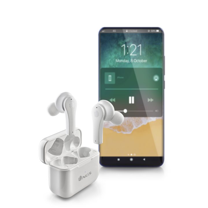 NGS ARTICA BLOOM Wireless In-Ear Headphones Calls/Music USB Type C…