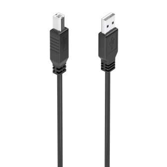AISENS Cable USB 2.0 con Amplificador, Tipo A/M-B/M, Negro, 10m