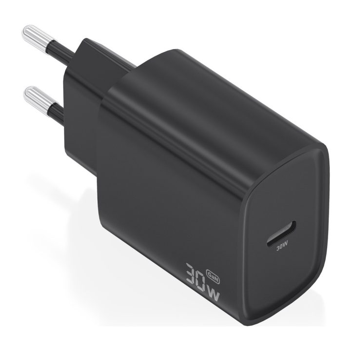 AISENS Cargador GaN 30W, 1xUSB-C PD3.0, Blanco