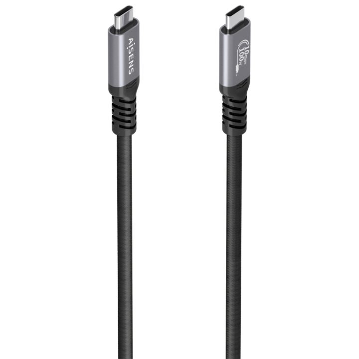 AISENS USB 3.2 Gen2 Aluminum Cable 10Gbps 8K@30Hz 5A 100W E-Mark…