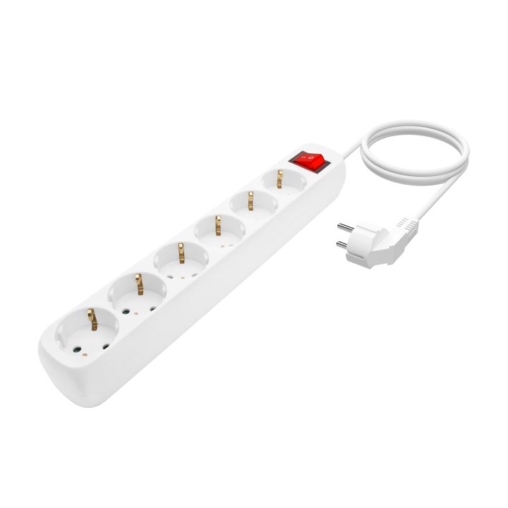 AISENS Base Múltipla 6 Tomadas com Interruptor com Cabo 3x1.5mm2…