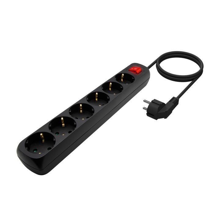AISENS 6-Outlet Power Strip with Switch and 3x1.5mm2 Cable, White…