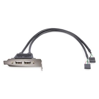 StarTech.com Low Profile 2-Port USB 2.0 Motherboard Header Bracket 2x…