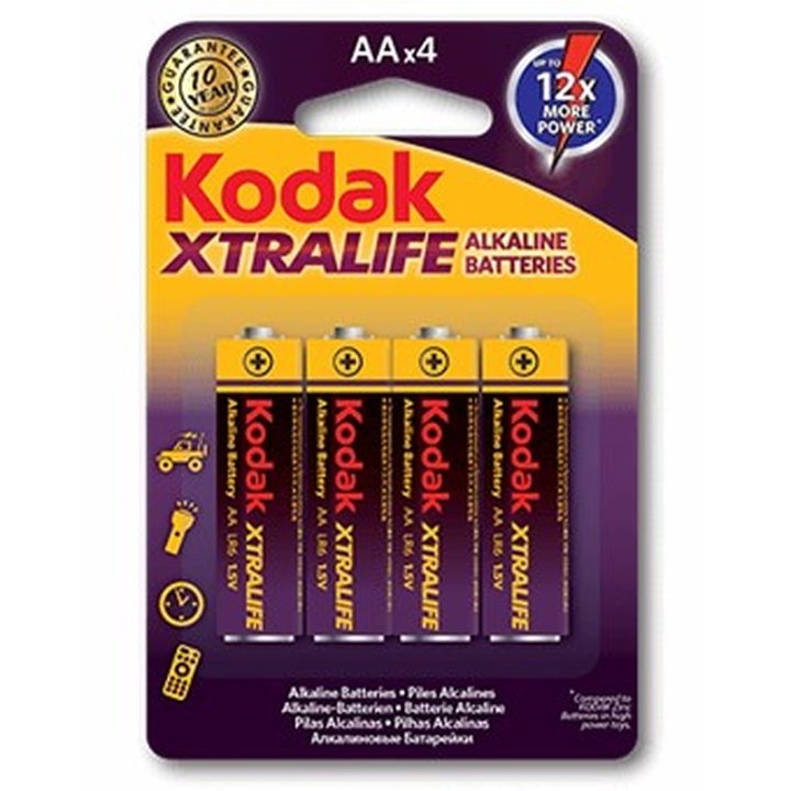 Kodak XTRAlife Blister 4 Alkaline AA LR6 Batteries
