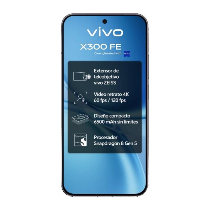 VIVO X300 FE 6,31" SIM doble Android 16.0 5G USB Tipo C 12 GB 512 GB…