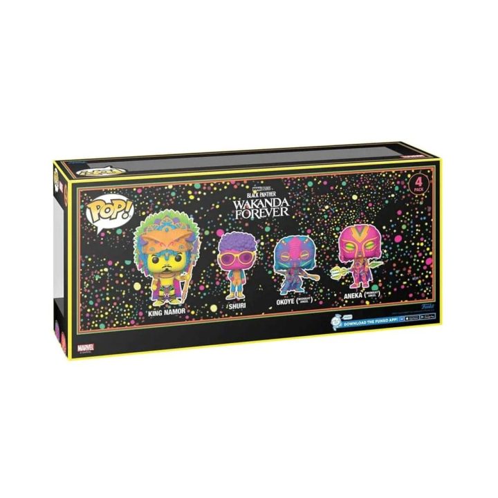 Funko pop Marvel black panther wakanda forever pack de 4