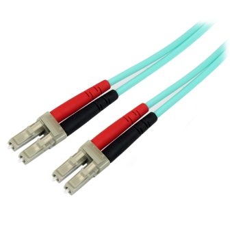 StarTech.com 10m Multimode OM3 Fiber Optic Cable LC to LC UPC - Full…