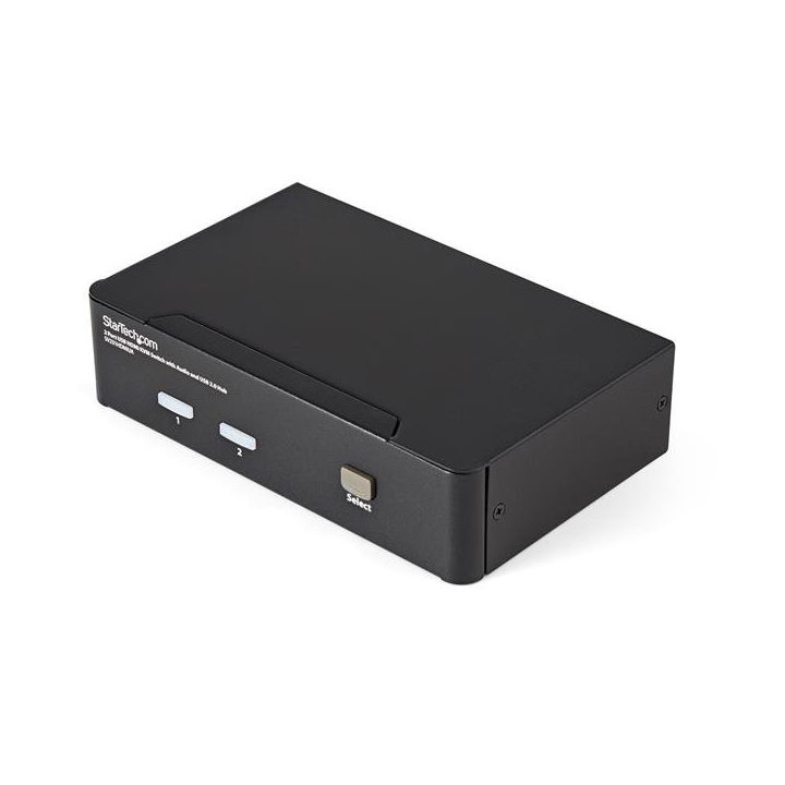 StarTech.com 2-Port HDMI KVM Switch with USB 2.0 Hub and Audio -…