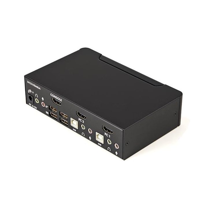 StarTech.com Conmutador Switch KVM 2 puertos HDMI con Hub…