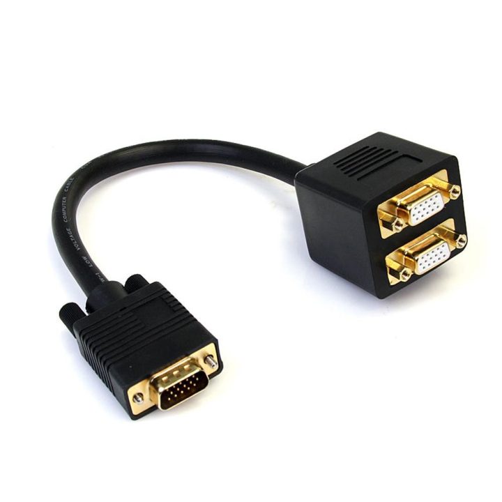 StarTech.com 0.3m VGA to VGA Splitter Cable - Male to Female Video…