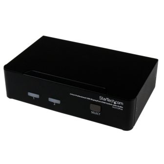 StarTech.com Professional 2-Port KVM Switch DisplayPort Video - USB…