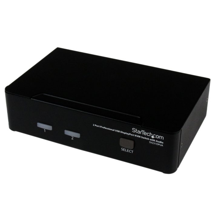 StarTech.com Professional 2-Port KVM Switch DisplayPort Video - USB…