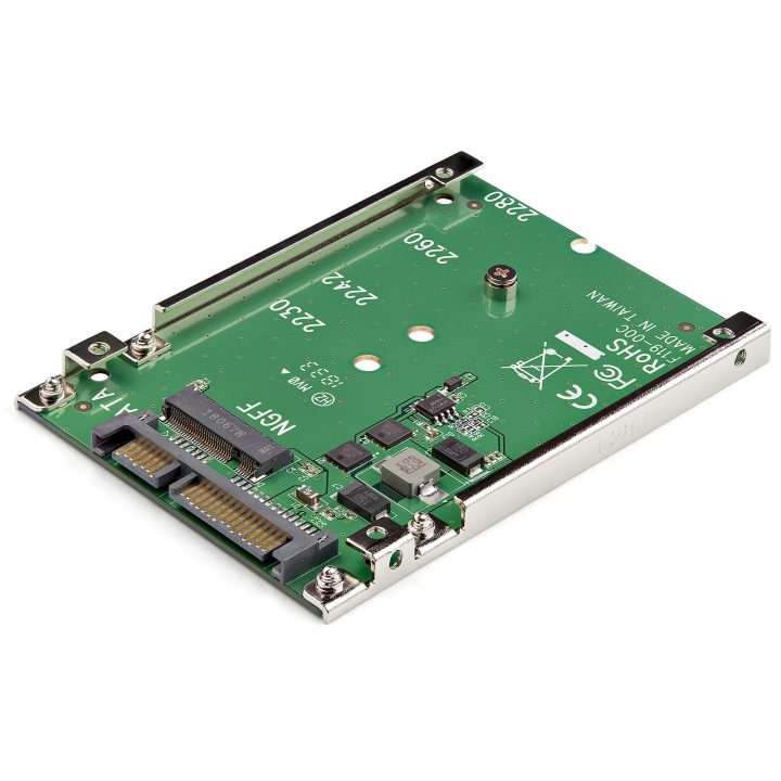 StarTech.com M.2 SATA SSD to 2.5" SATA Adapter - M.2 NGFF to SATA…