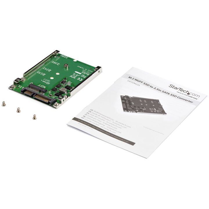 StarTech.com Adaptador de SSD SATA M.2 a SATA de 2.5" - Conversor de…