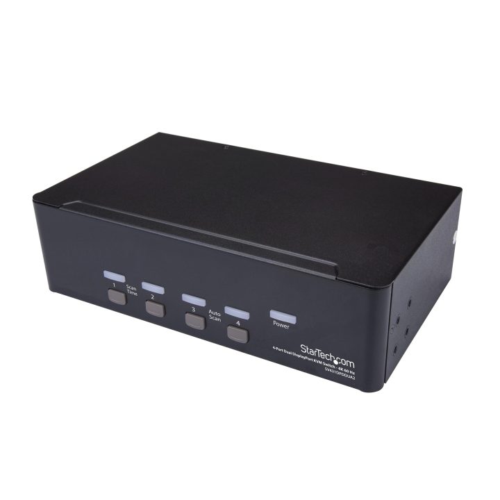 StarTech.com Switch KVM de 4 Portas Duplas DisplayPort 4K 60Hz - KVM…