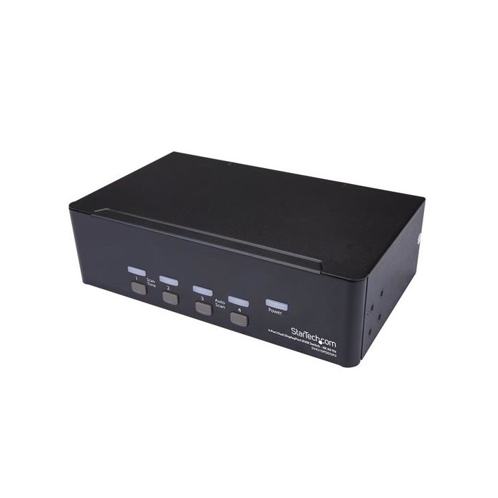 StarTech.com 4-Port Dual DisplayPort 4K 60Hz KVM Switch - 4-Port Dual…