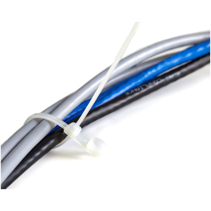 StarTech.com 15 cm Mounting Hole Cable Ties - 3 mm Wide, for 40 mm…