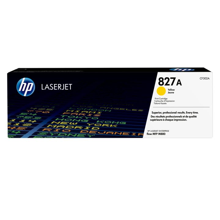 HP Original LaserJet 827A Yellow Toner Cartridge