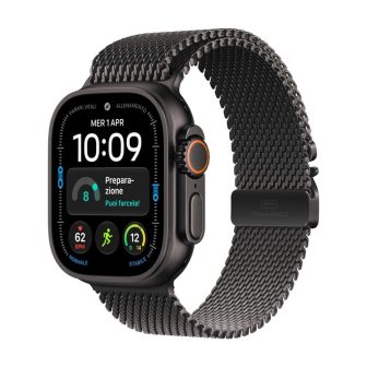 Smartwatch Apple watch u4 GPS+cell 49mm black titanium milanese loop…