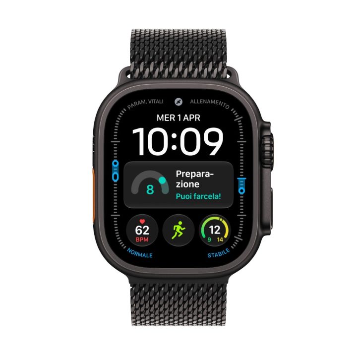 Smartwatch Apple watch u4 GPS+cell 49mm black titanium milanese loop…